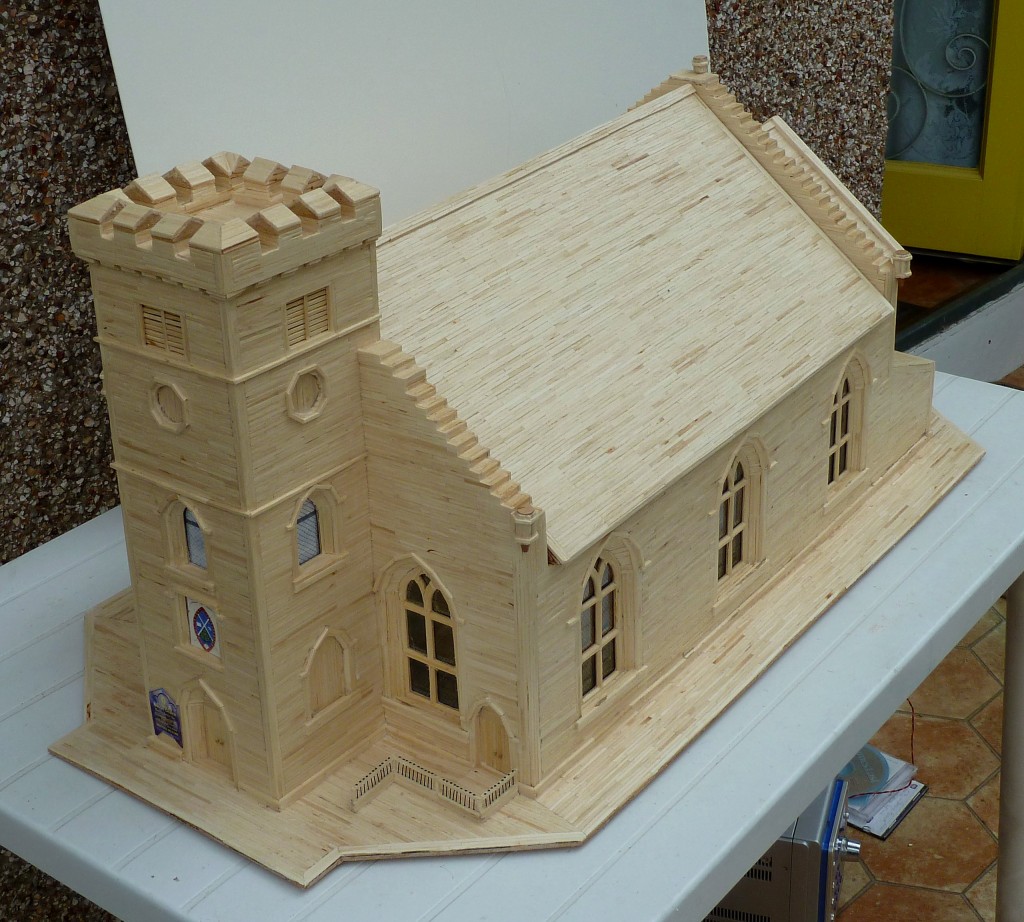 Matchstick model of church